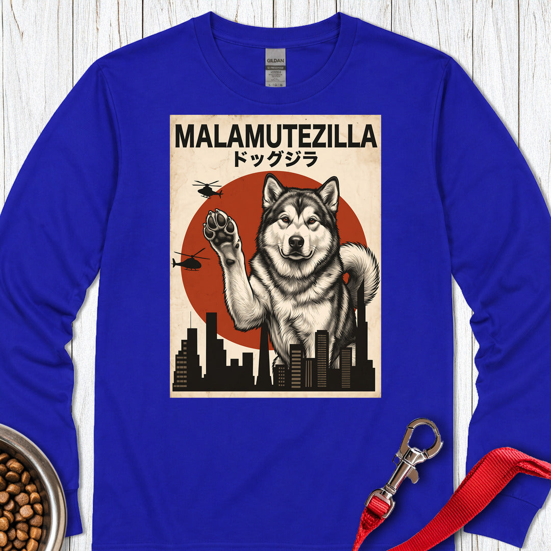 Alaskan Malamute Malamutezilla Long Sleeve — Royal