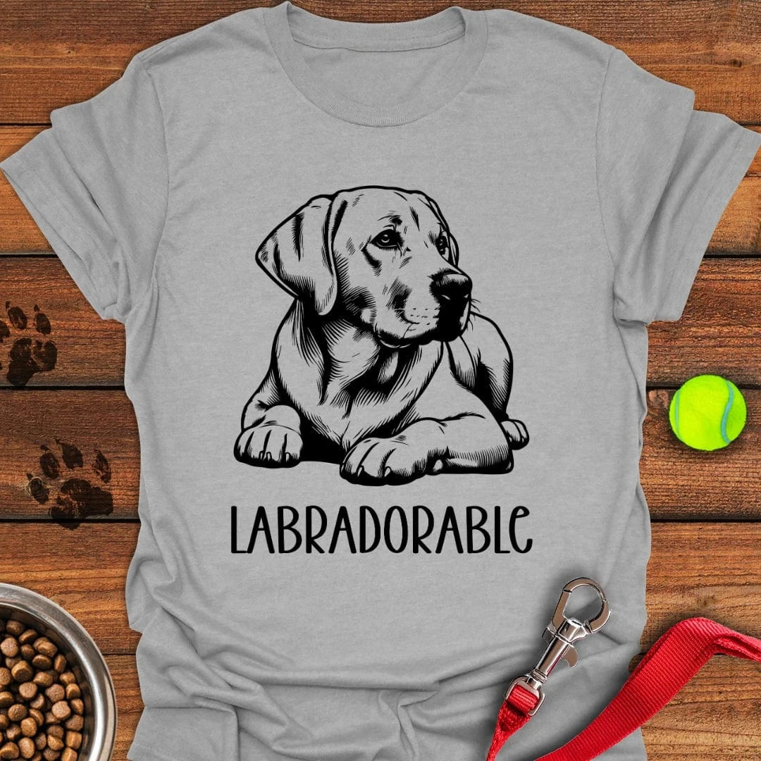 Labradorable Labrador T-Shirt Sport Grey
