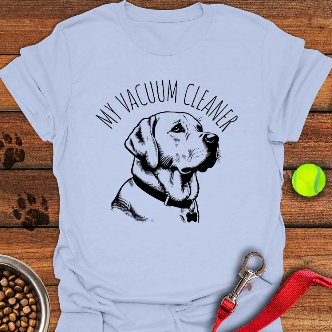My Vacuum Cleaner Labrador T-Shirt Light Blue