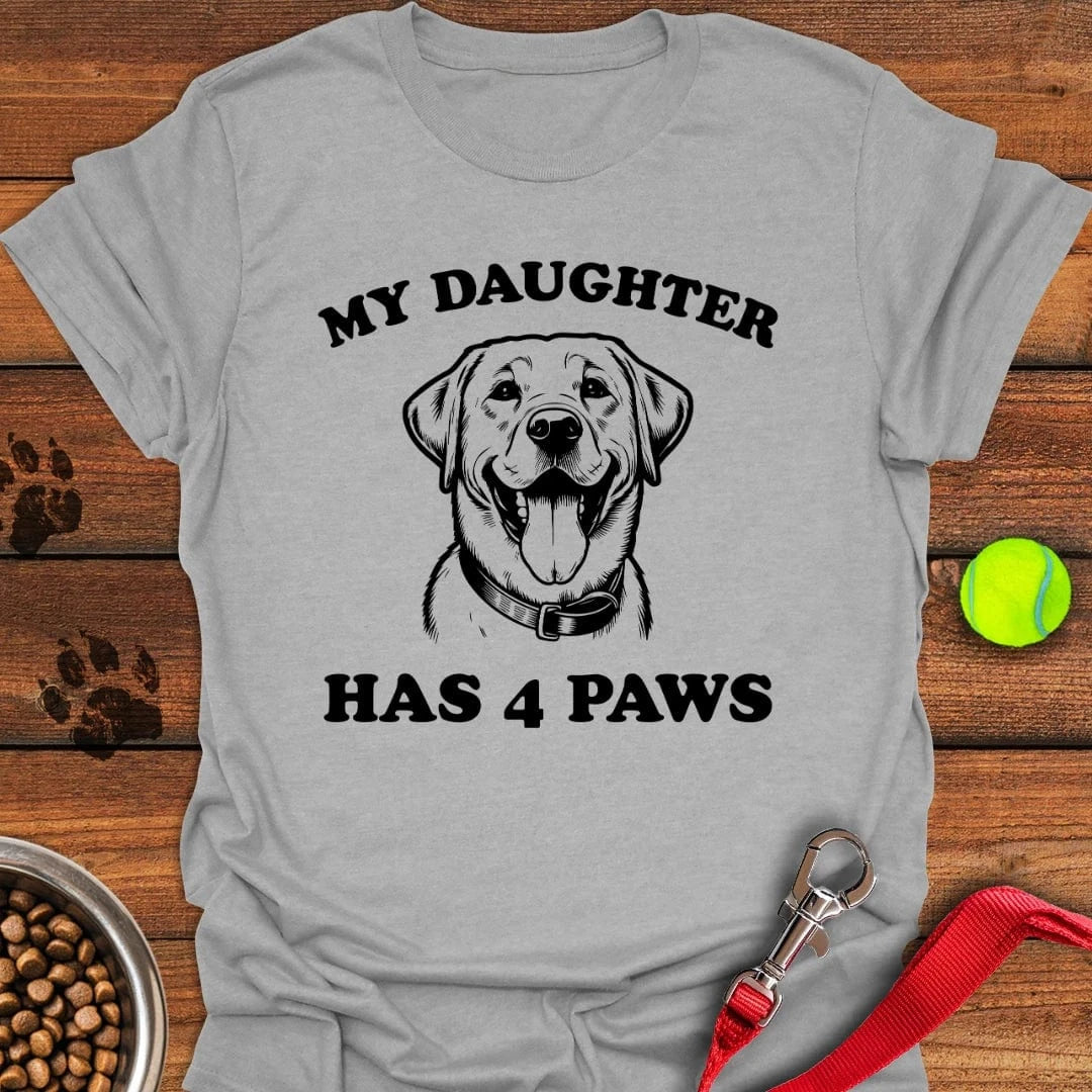 Labrador Daughter T-Shirt Sport Grey