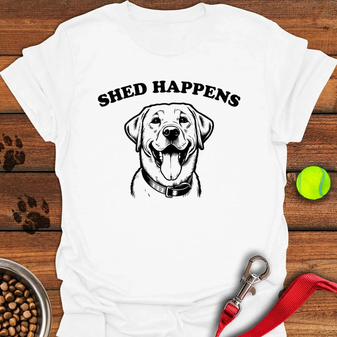 Shed Happens Labrador T-Shirt White