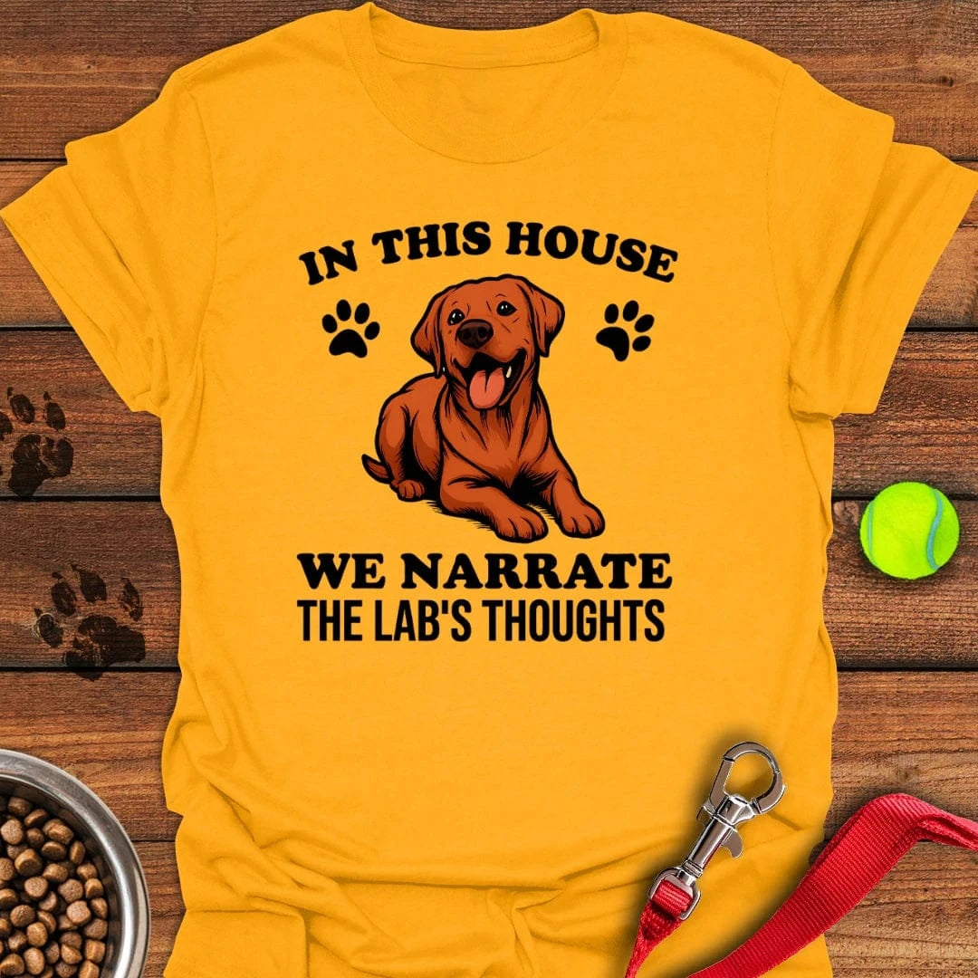 Fox Red Labrador Narrate T-Shirt Gold