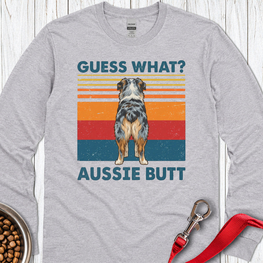 Aussie Butt Long Sleeve — Sport Grey