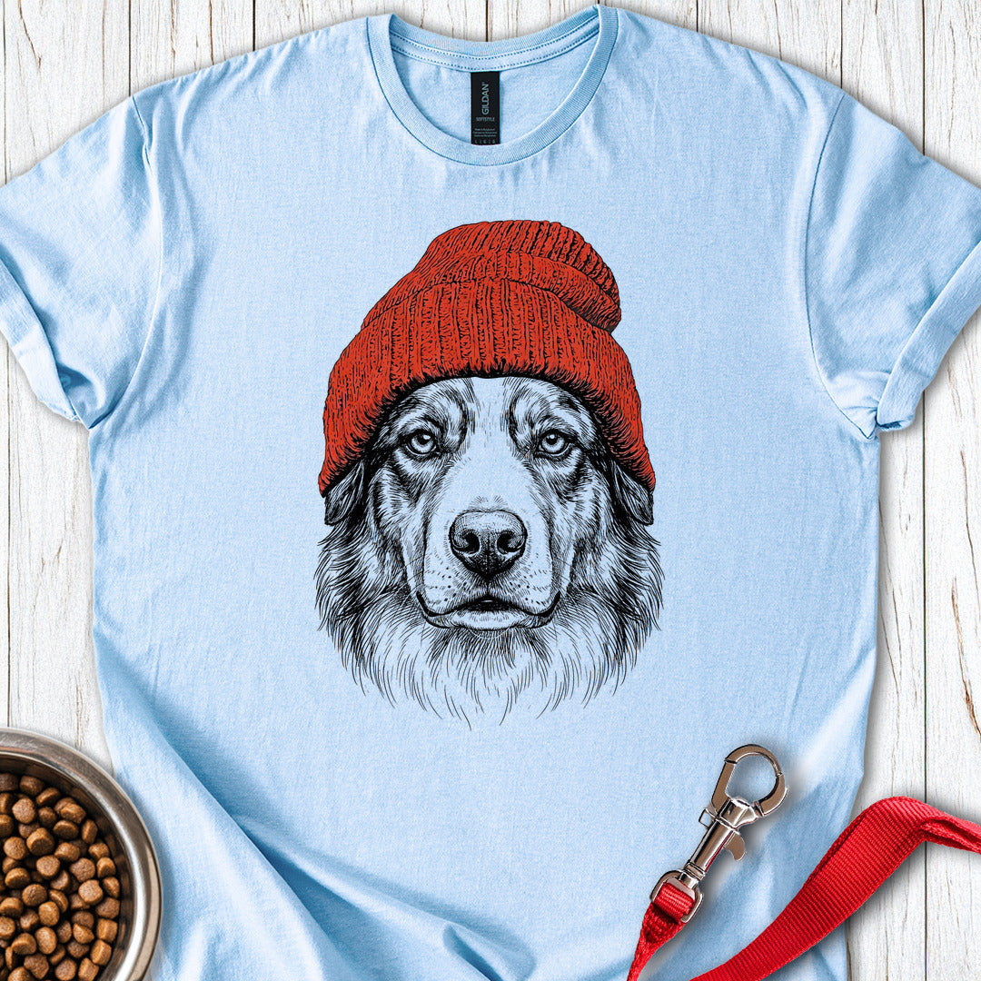 Australian Shepherd Beanie Light Blue