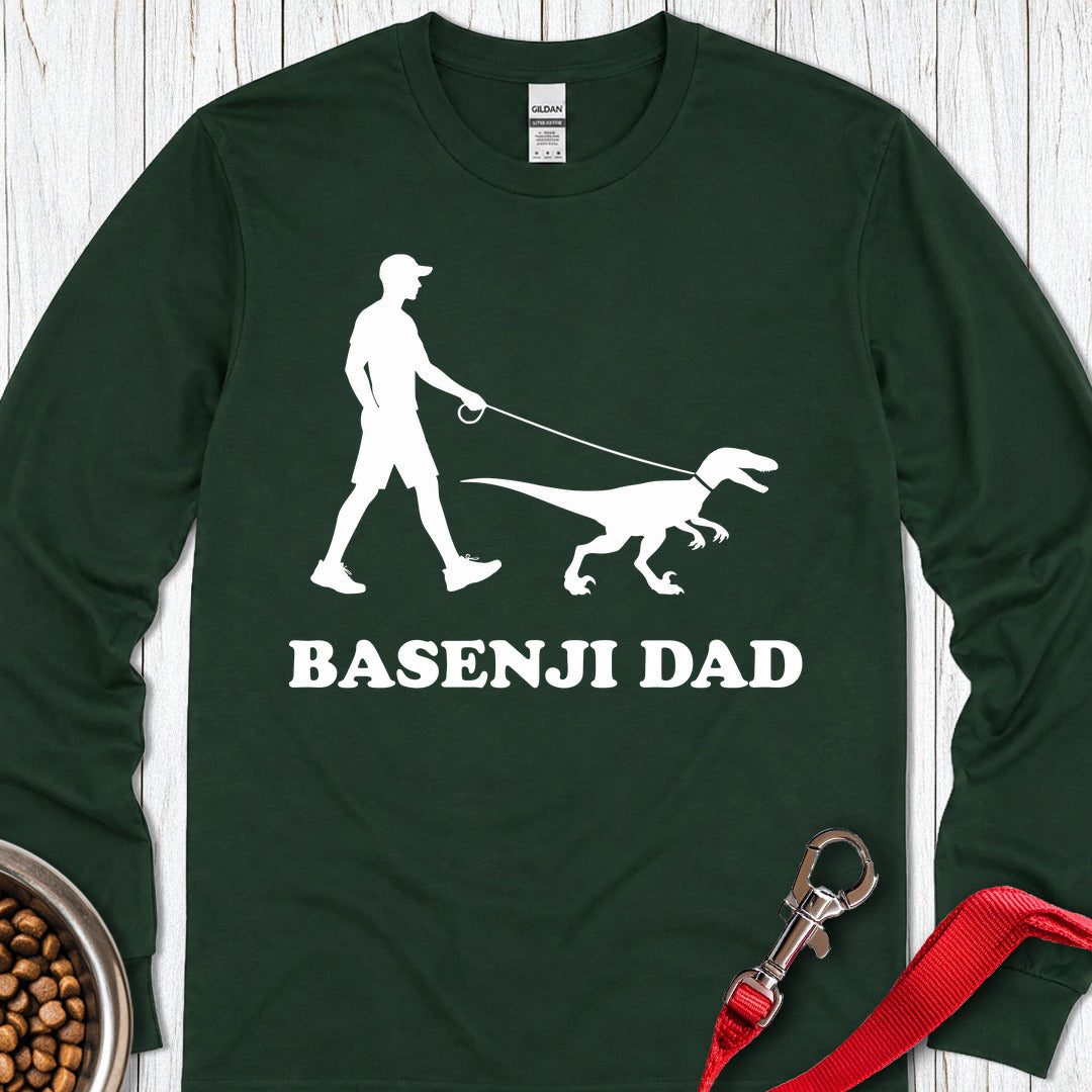 Basenji Dad Long Sleeve β Forest Green