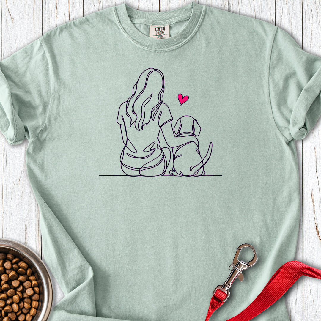 Beagle Hug Premium Tee — Bay