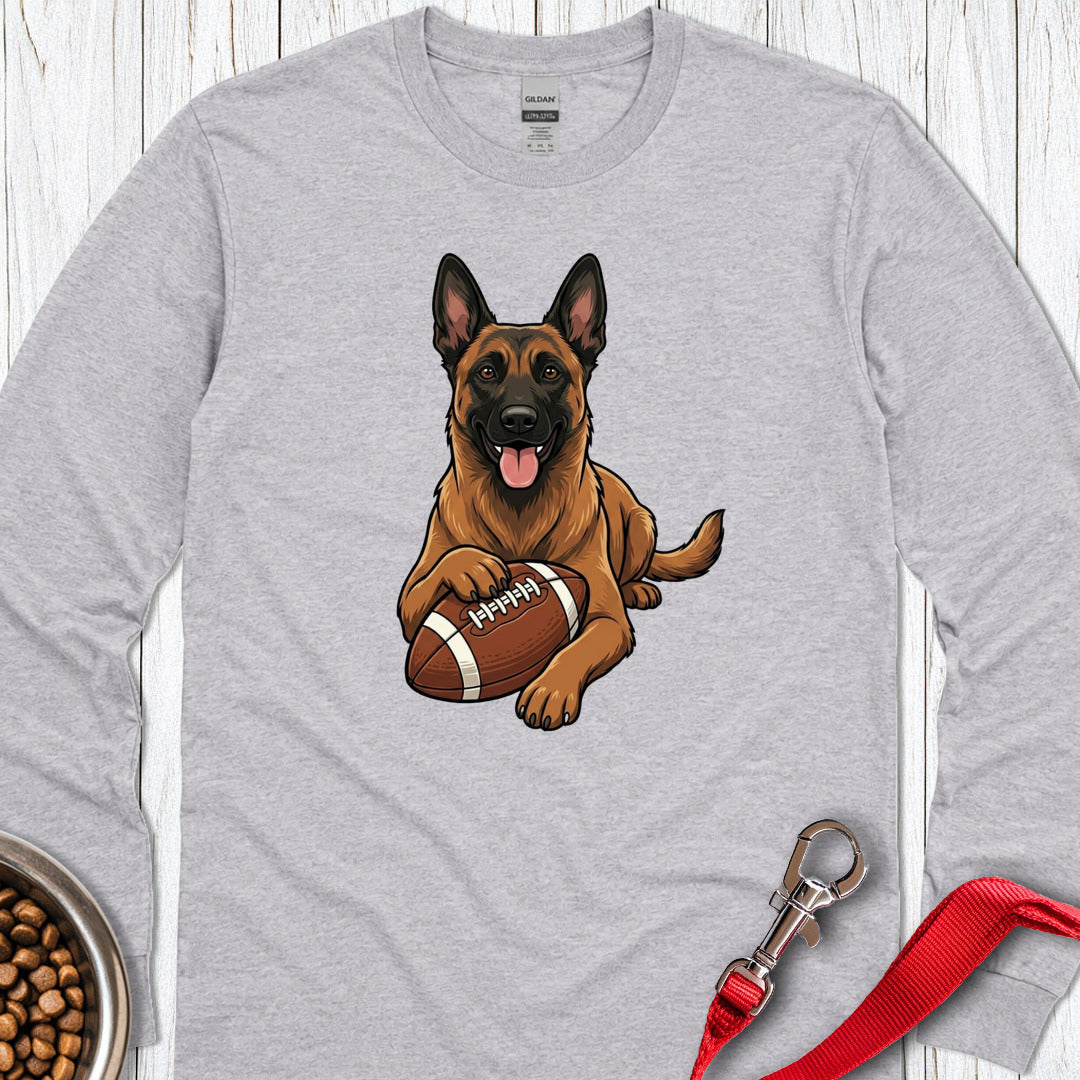 Belgian Malinois Football Long Sleeve β Sport Grey