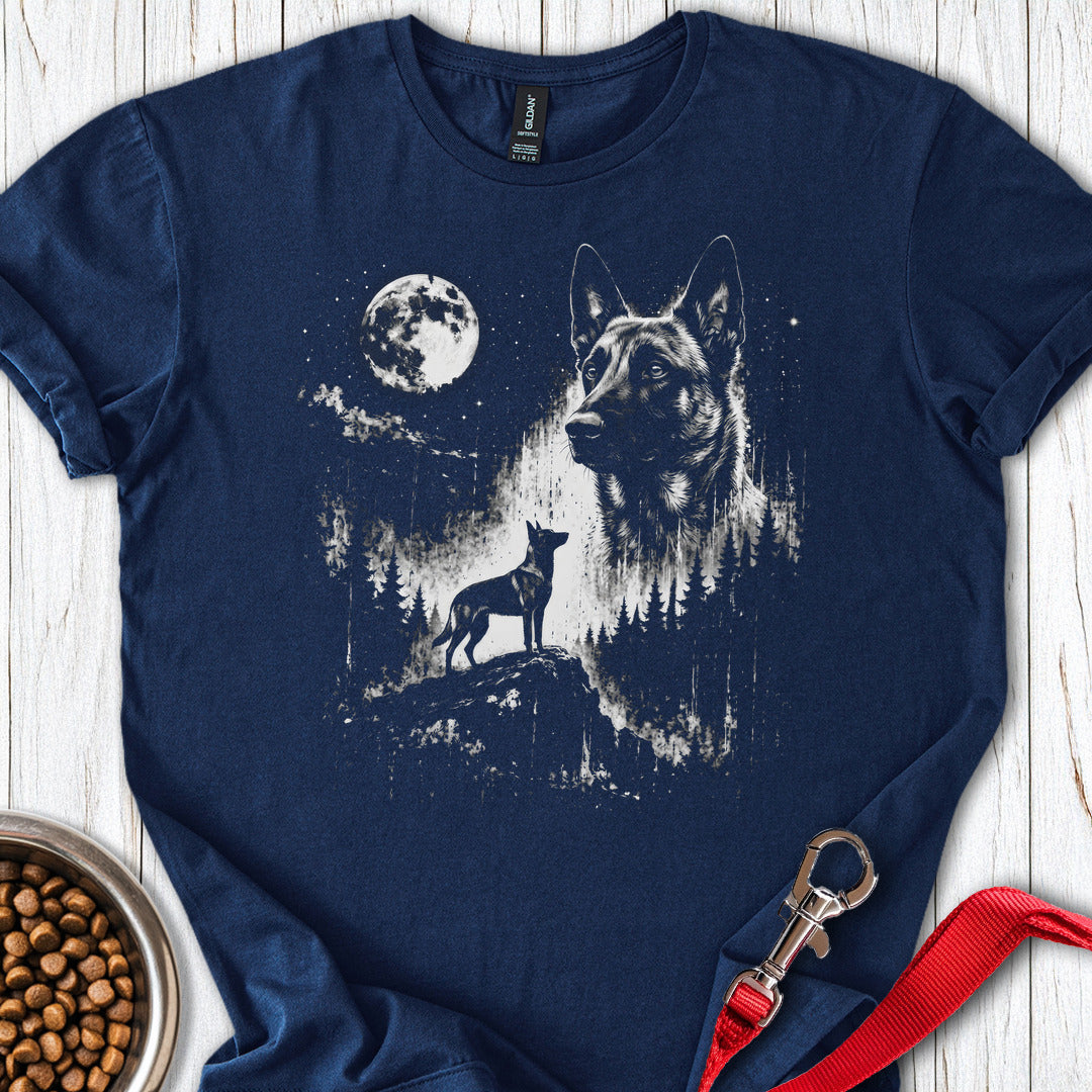 Belgian Malinois Moon Navy