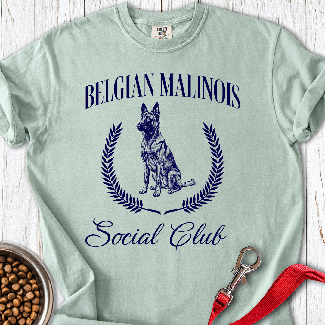 Belgian Malinois Social Club Premium Tee Bay