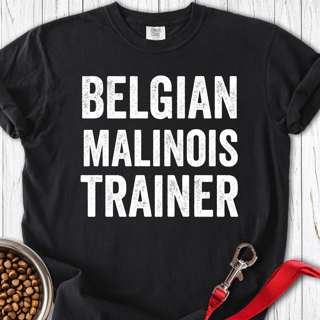 Belgian Malinois Trainer Premium Tee Black