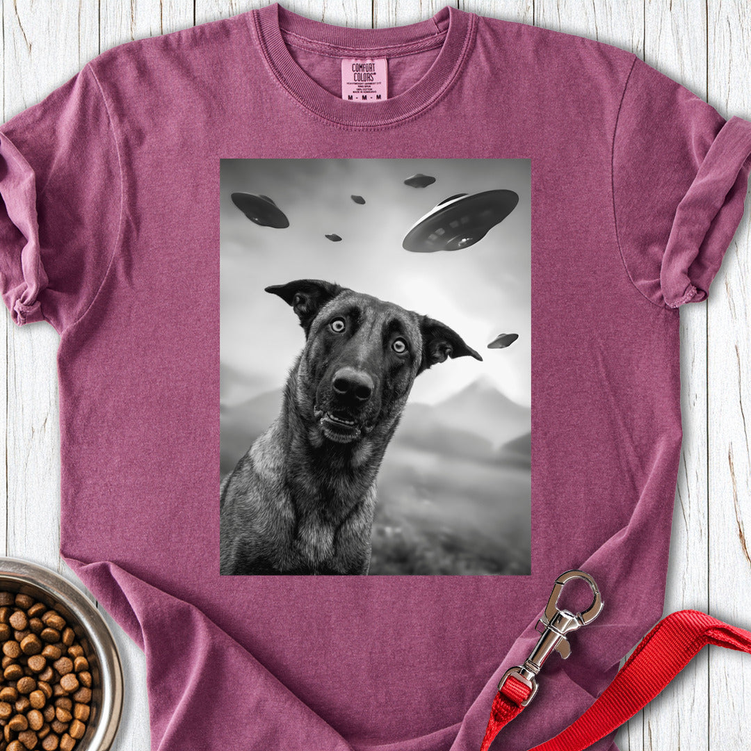 Belgian Malinois UFO Premium Tee Berry