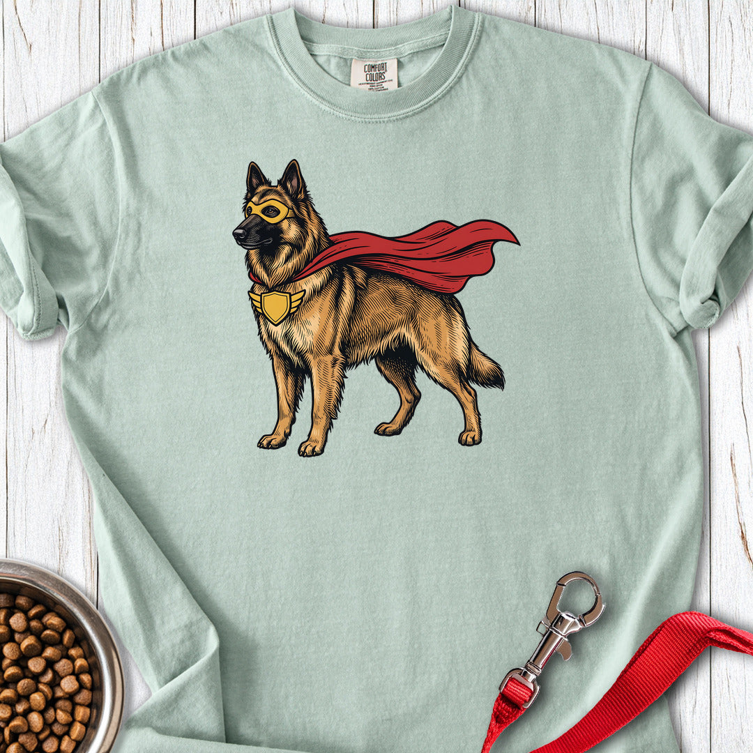 Belgian Tervuren Superhero Premium Tee — Bay