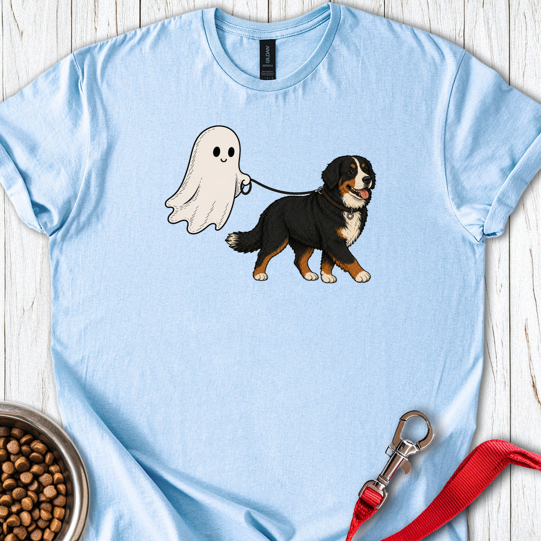 Bernese Mountain Dog Halloween Light Blue