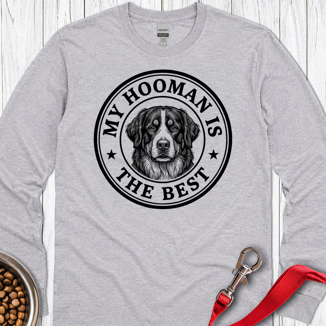 Bernese Mountain Dog My Hooman Long Sleeve — Sport Grey