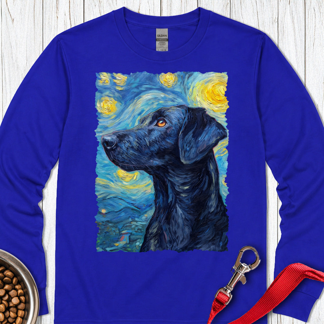Black Labrador Starry Night Long Sleeve β Royal