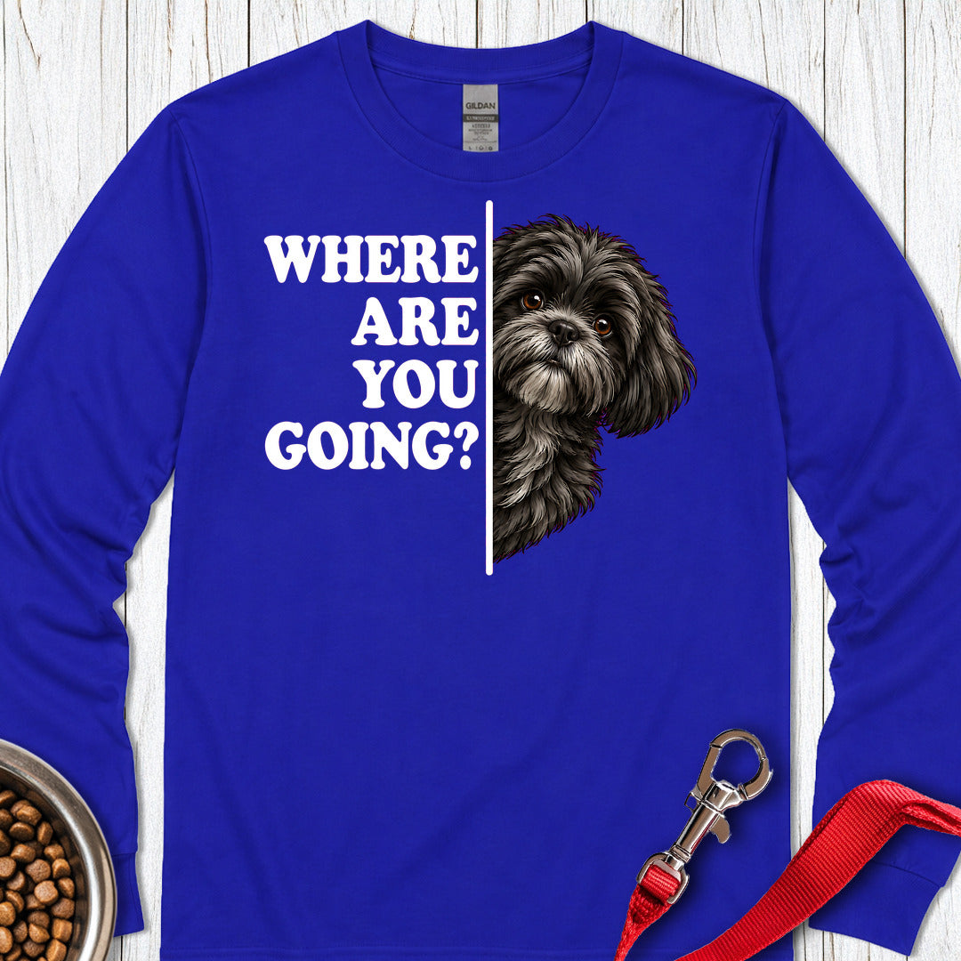 Black Shih Tzu Alert Long Sleeve — Royal