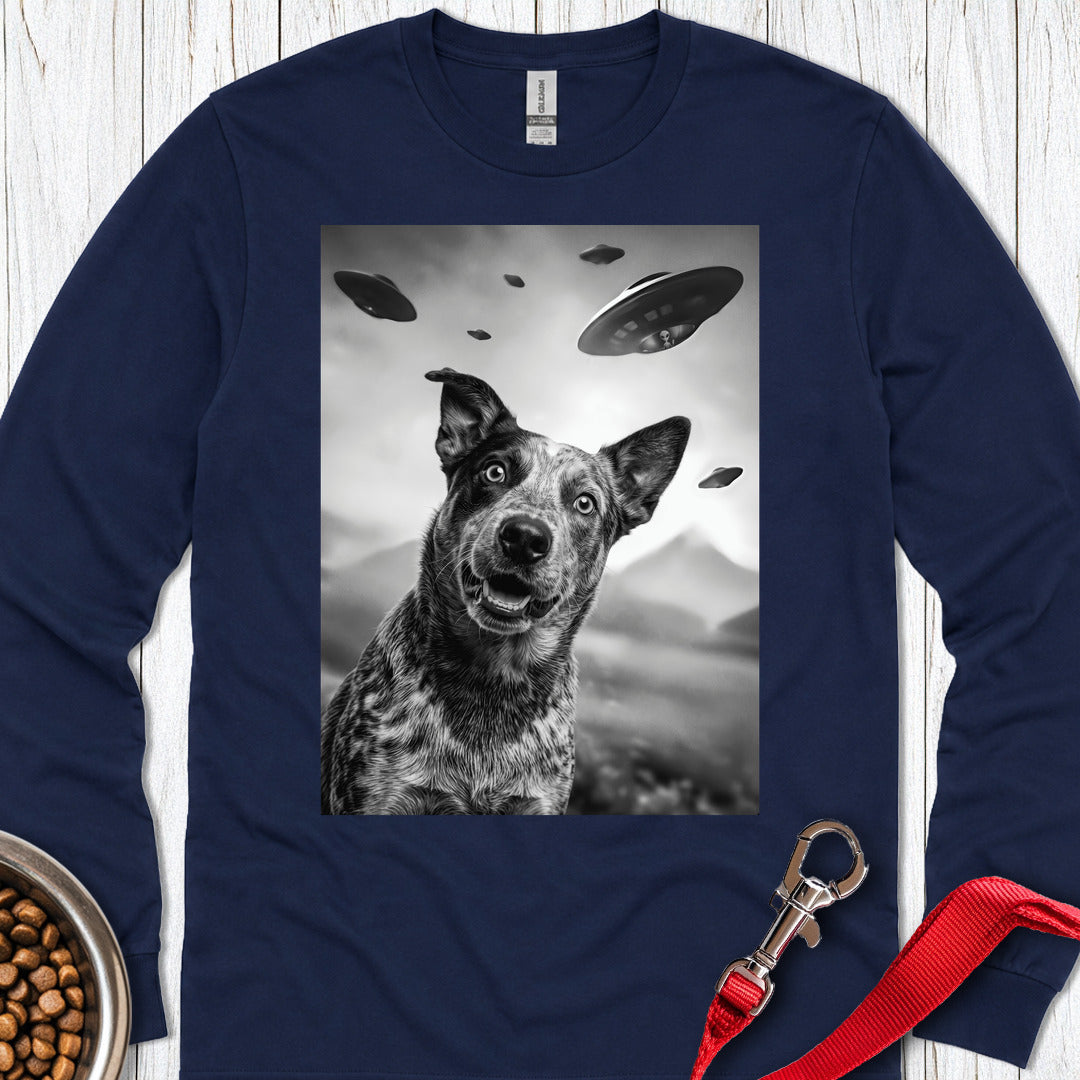 Blue Heeler UFO Long Sleeve — Navy