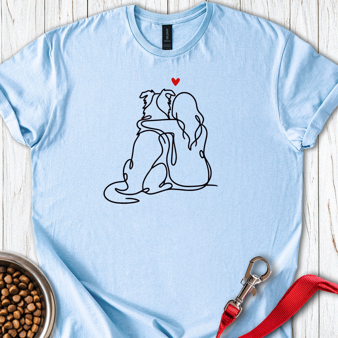 Border Collie Girl Light Blue