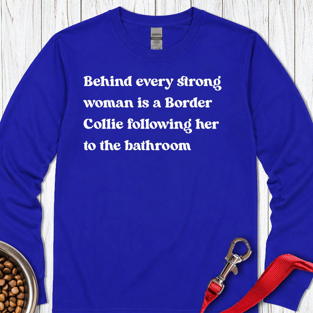 Border Collie Strong Woman Long Sleeve β Royal