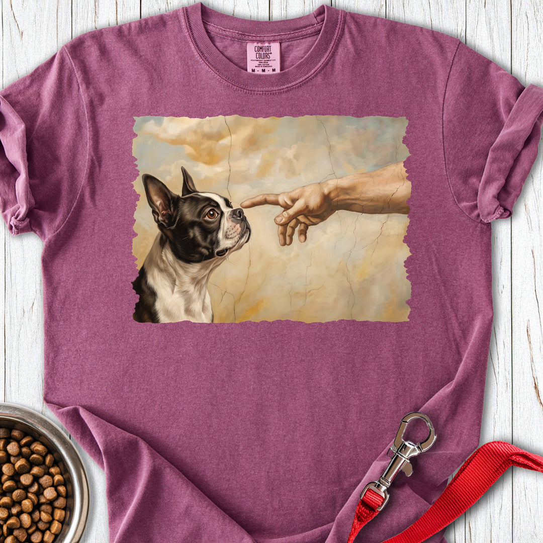 Boston Terrier Creation Premium Tee — Berry
