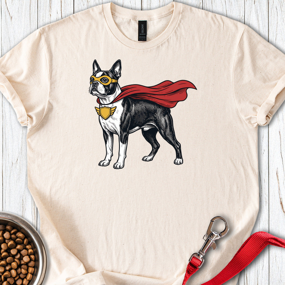 Boston Terrier Superhero — Natural