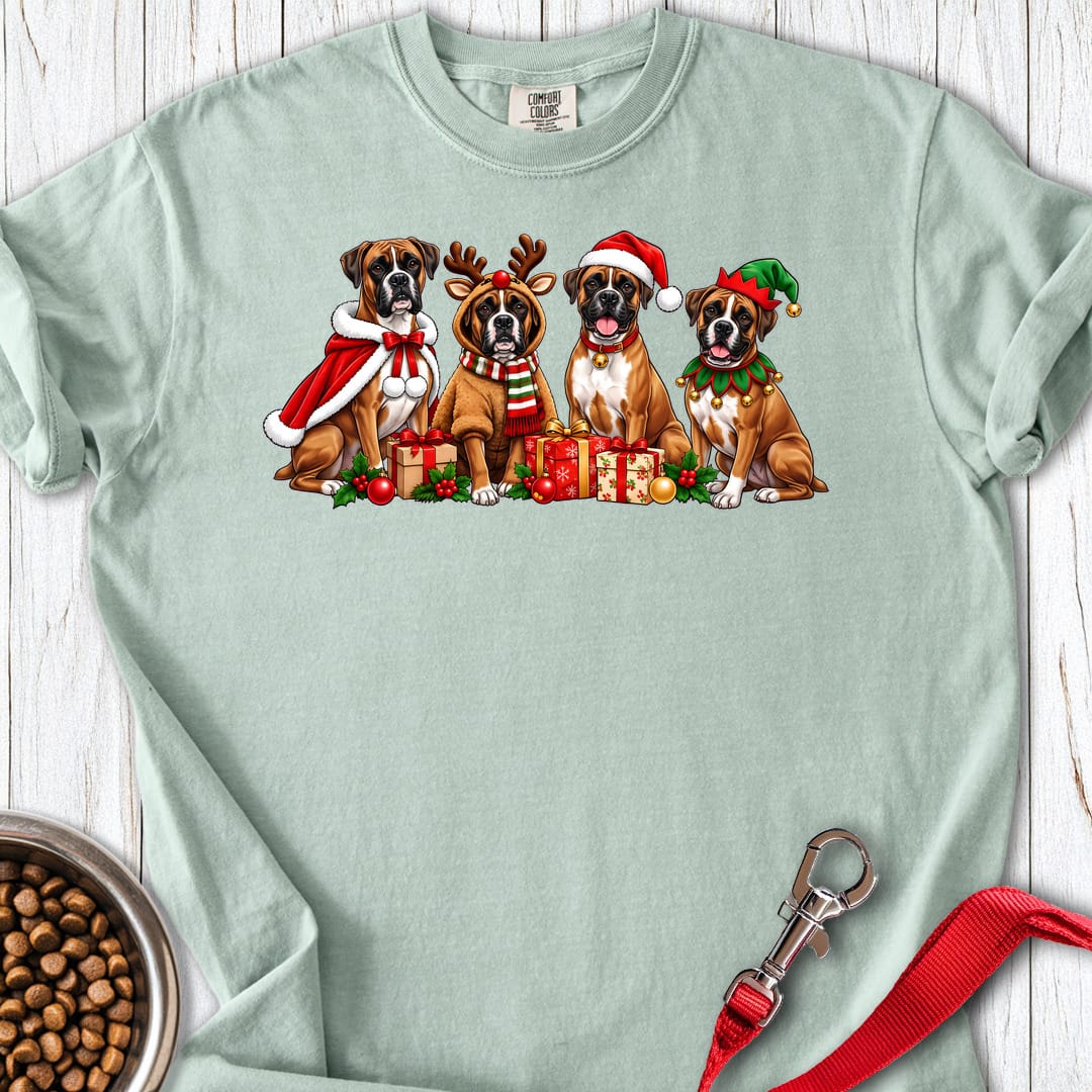 Boxer Christmas Group Premium Tee Bay