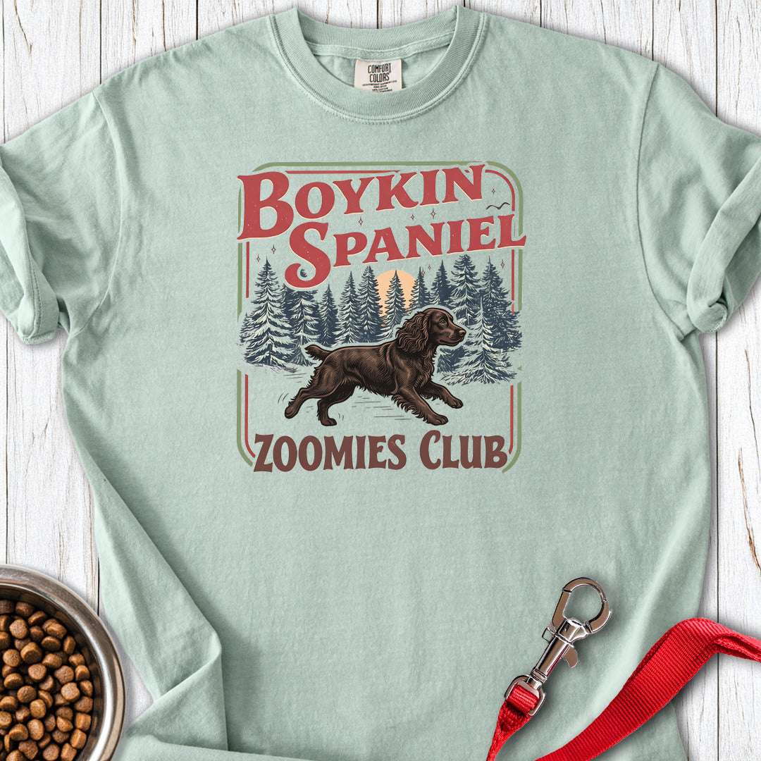Boykin Spaniel Zoomies Club Premium Tee — Bay