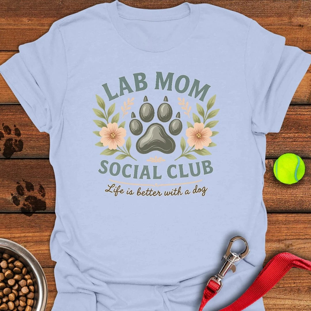 Lab Mom Social Club T-Shirt Light Blue