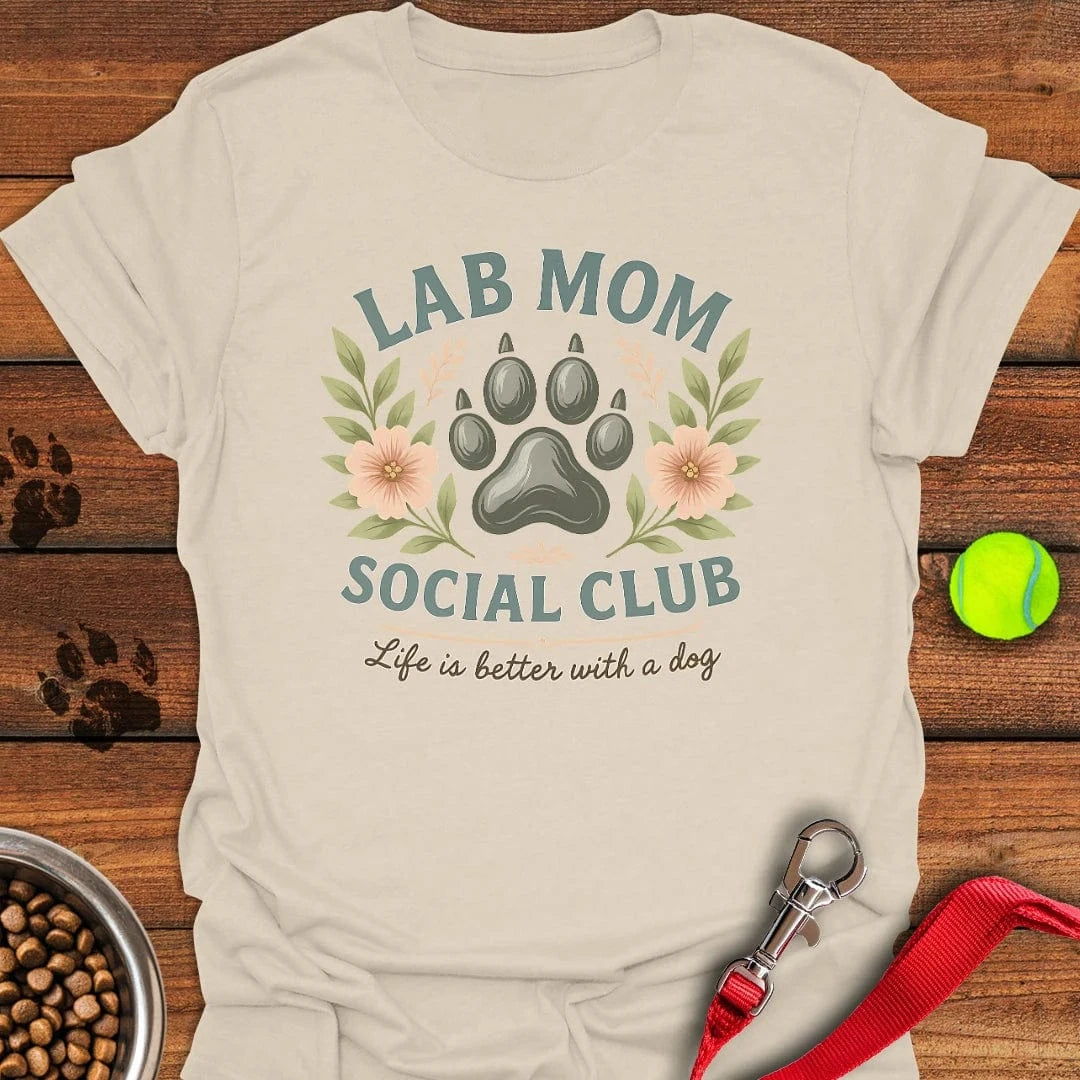 Lab Mom Social Club T-Shirt Natural