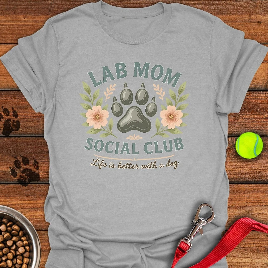 Lab Mom Social Club T-Shirt Sport Grey