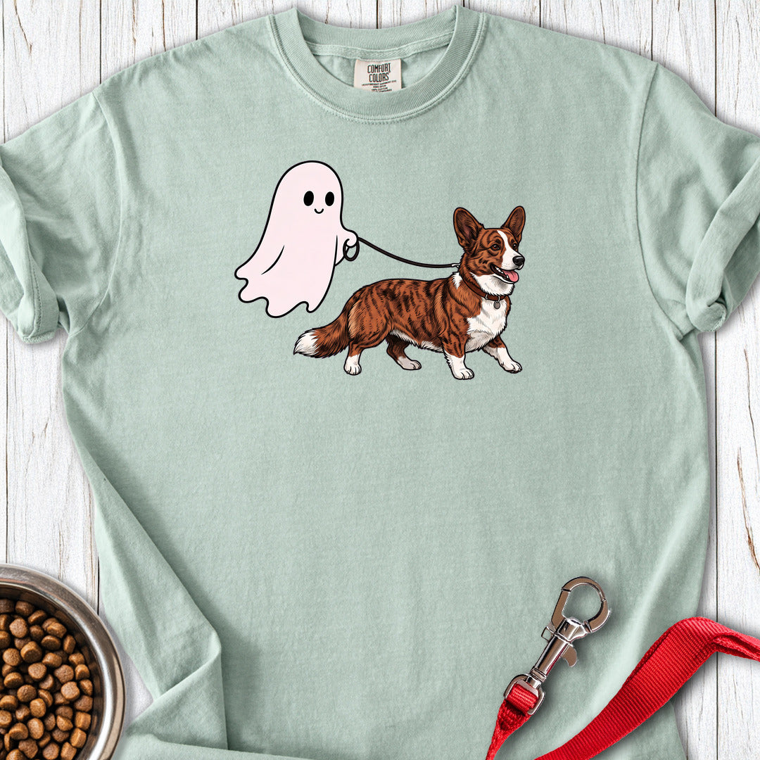 Cardigan Welsh Corgi Red Brindle Halloween Premium Tee — Bay