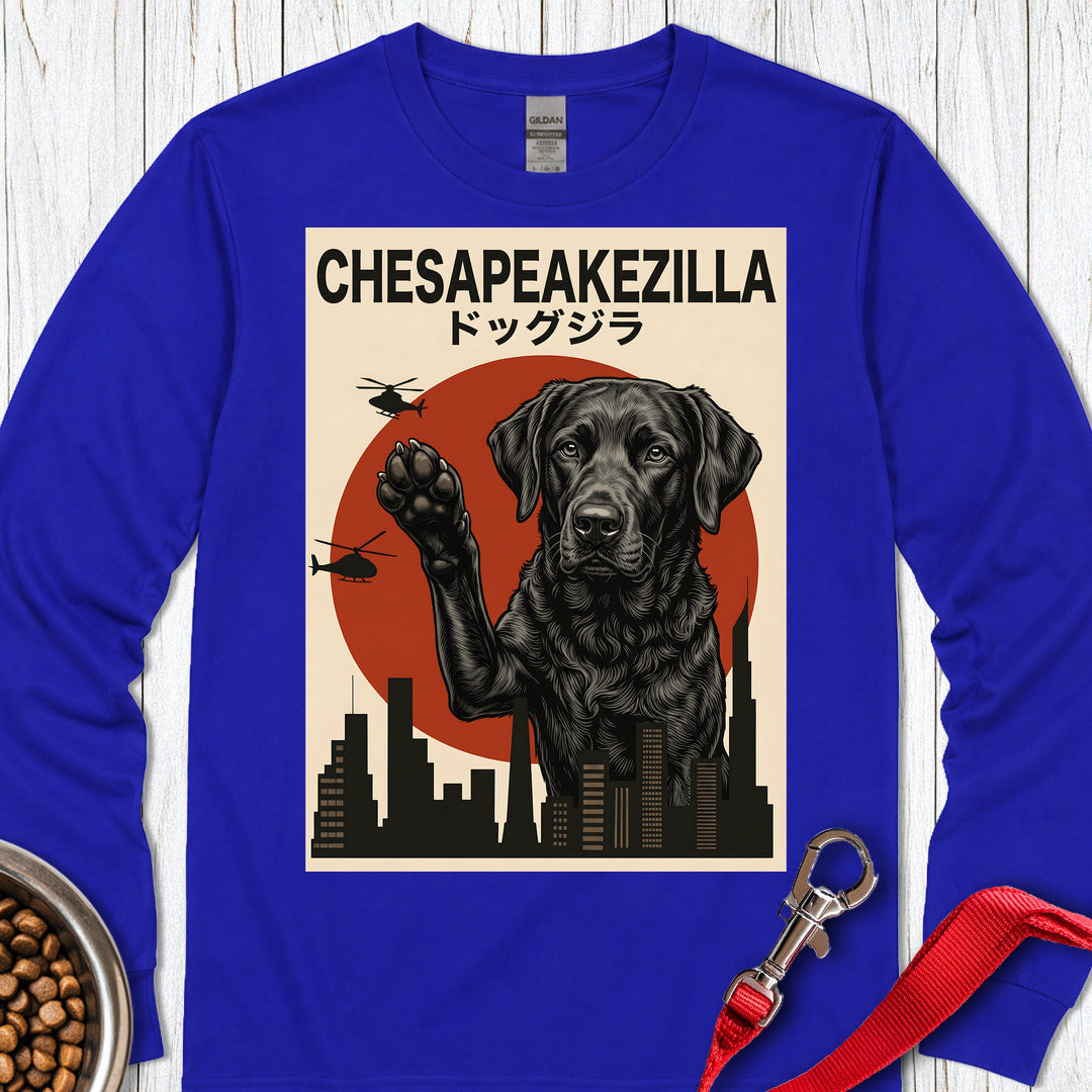 Chesapeake Bay Retriever Chesapeakezilla Long Sleeve — Royal