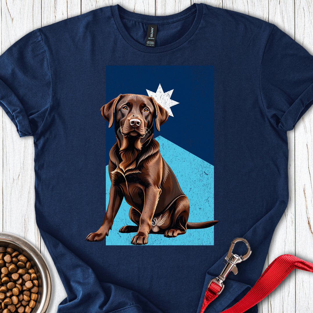 Chocolate Labrador Alabama Flag Navy