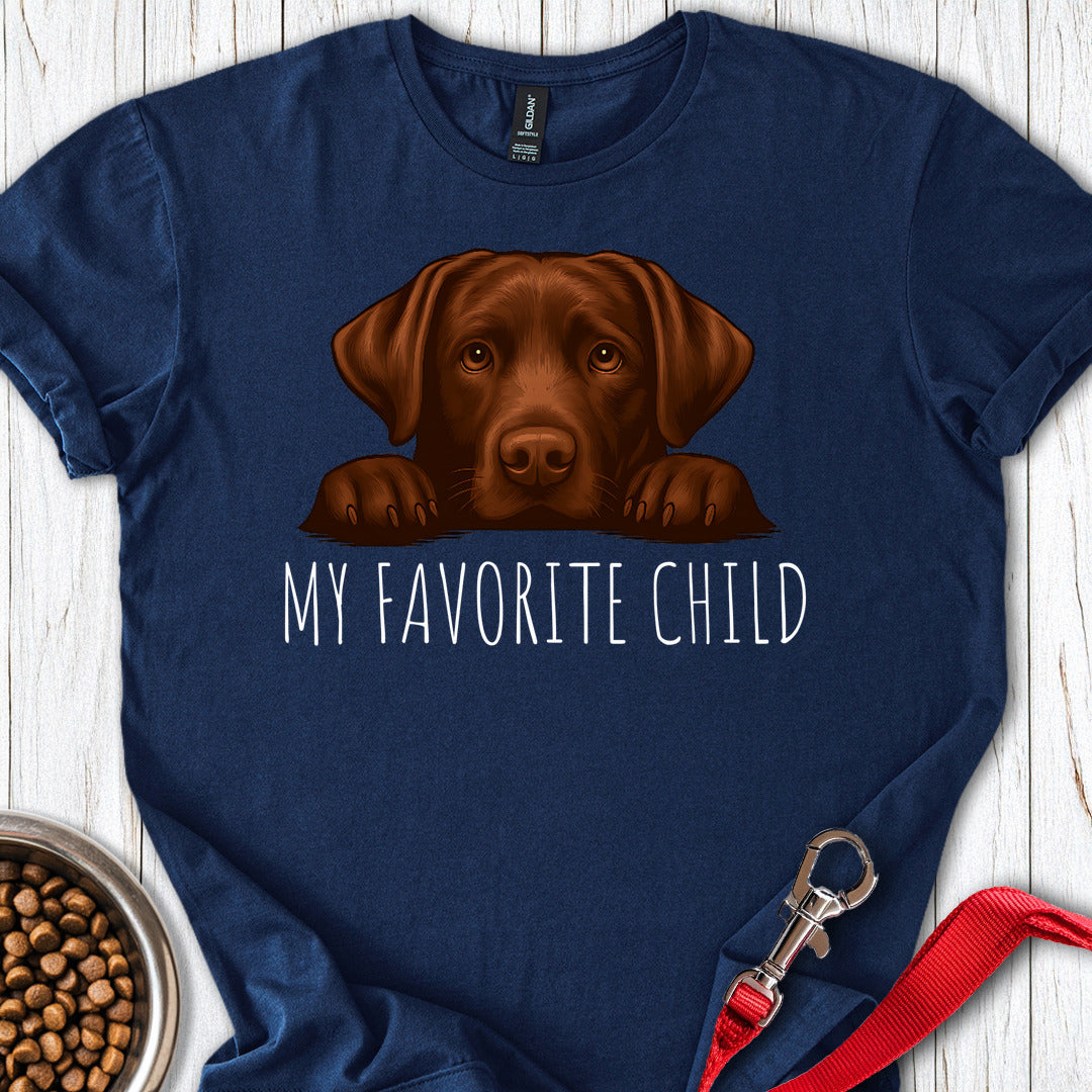 Chocolate Labrador Favorite Child Navy