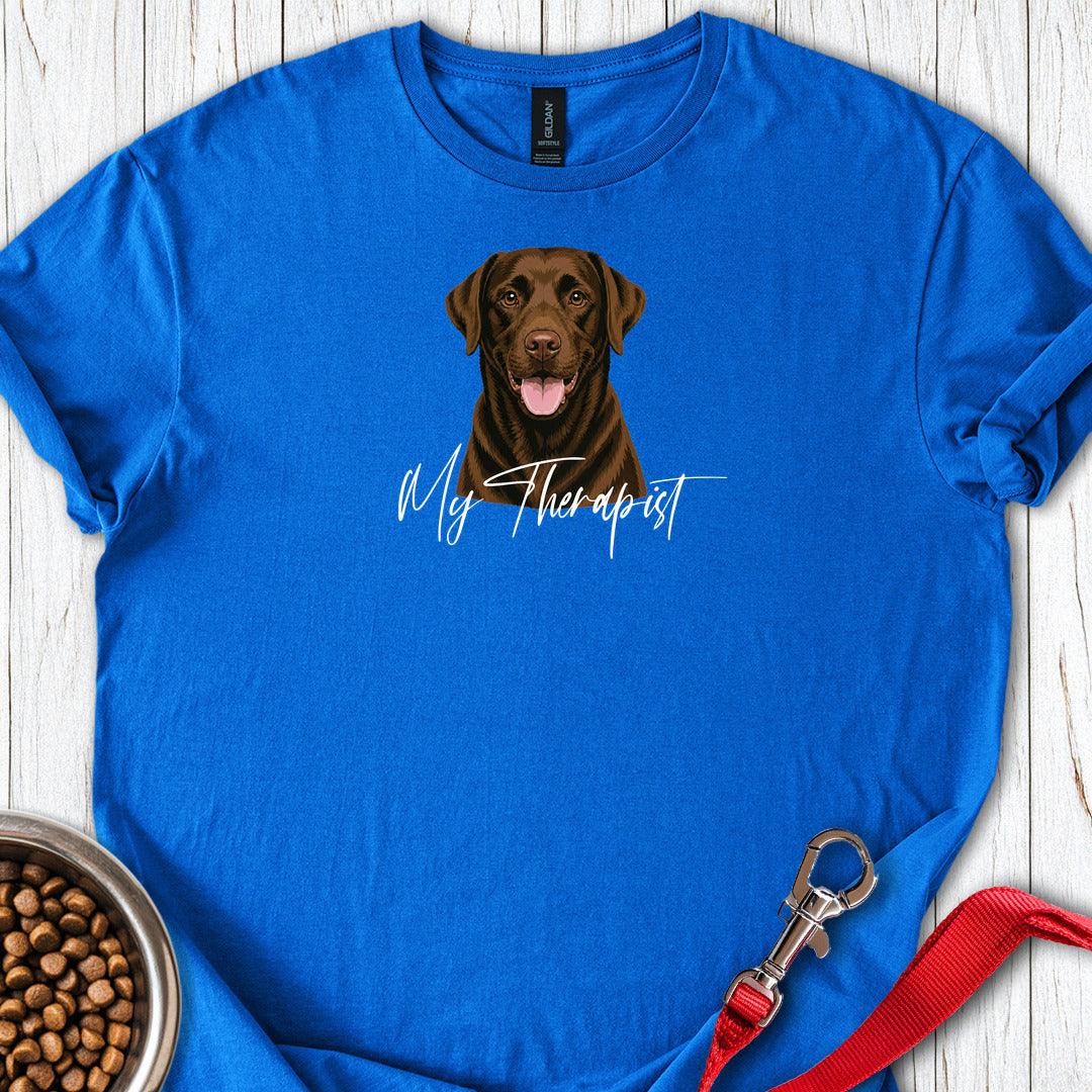 Chocolate Labrador My Therapist — Royal