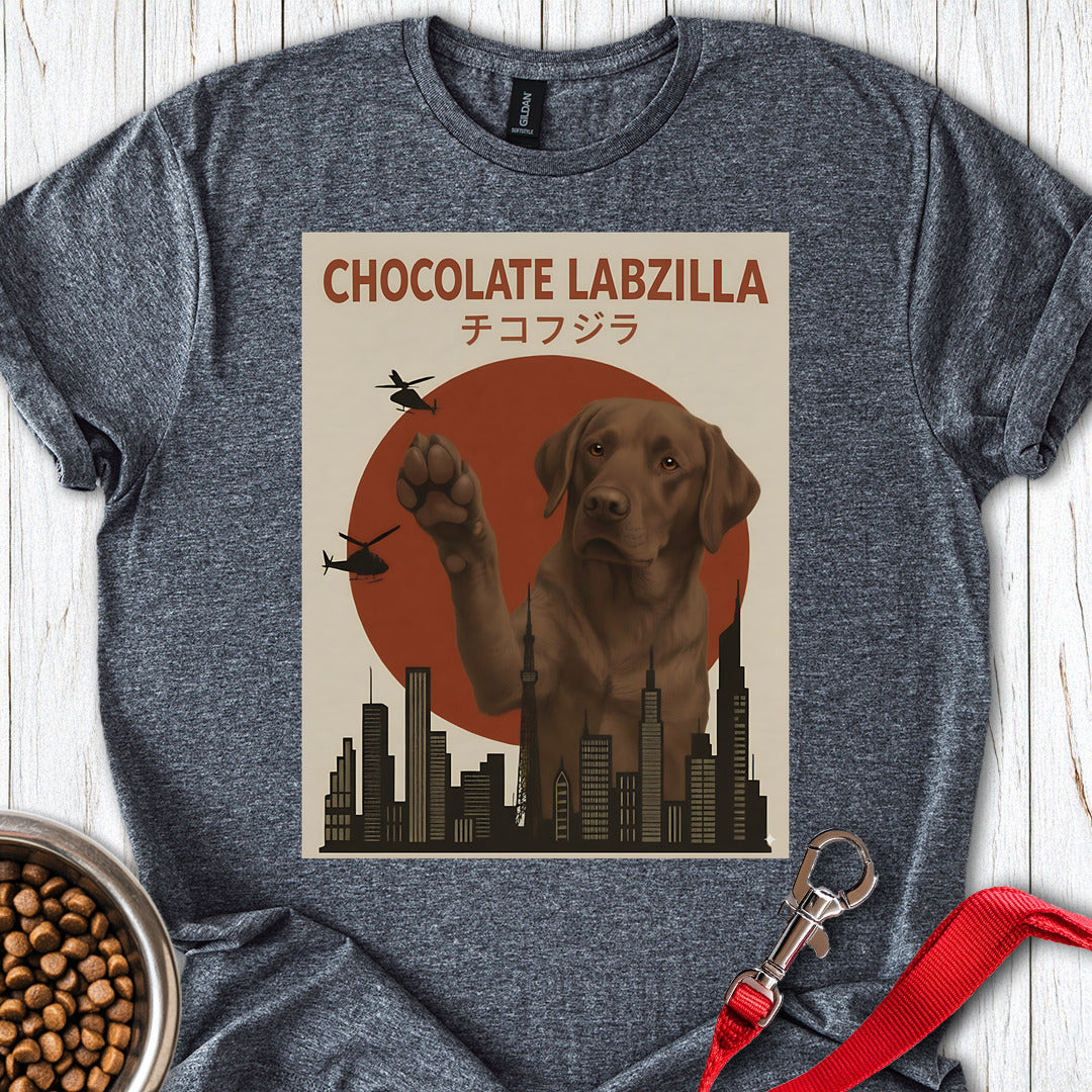 Chocolate Labzilla Labrador Dark Heather