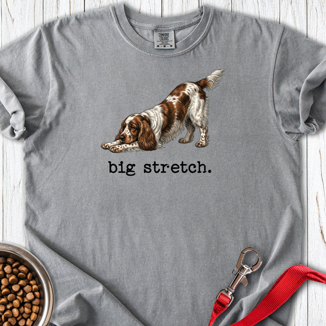 Cocker Spaniel Big Stretch Premium Tee — Grey