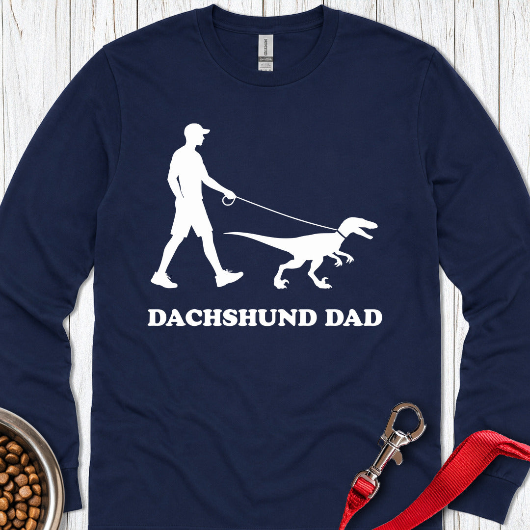 Dachshund Dad Long Sleeve β Navy