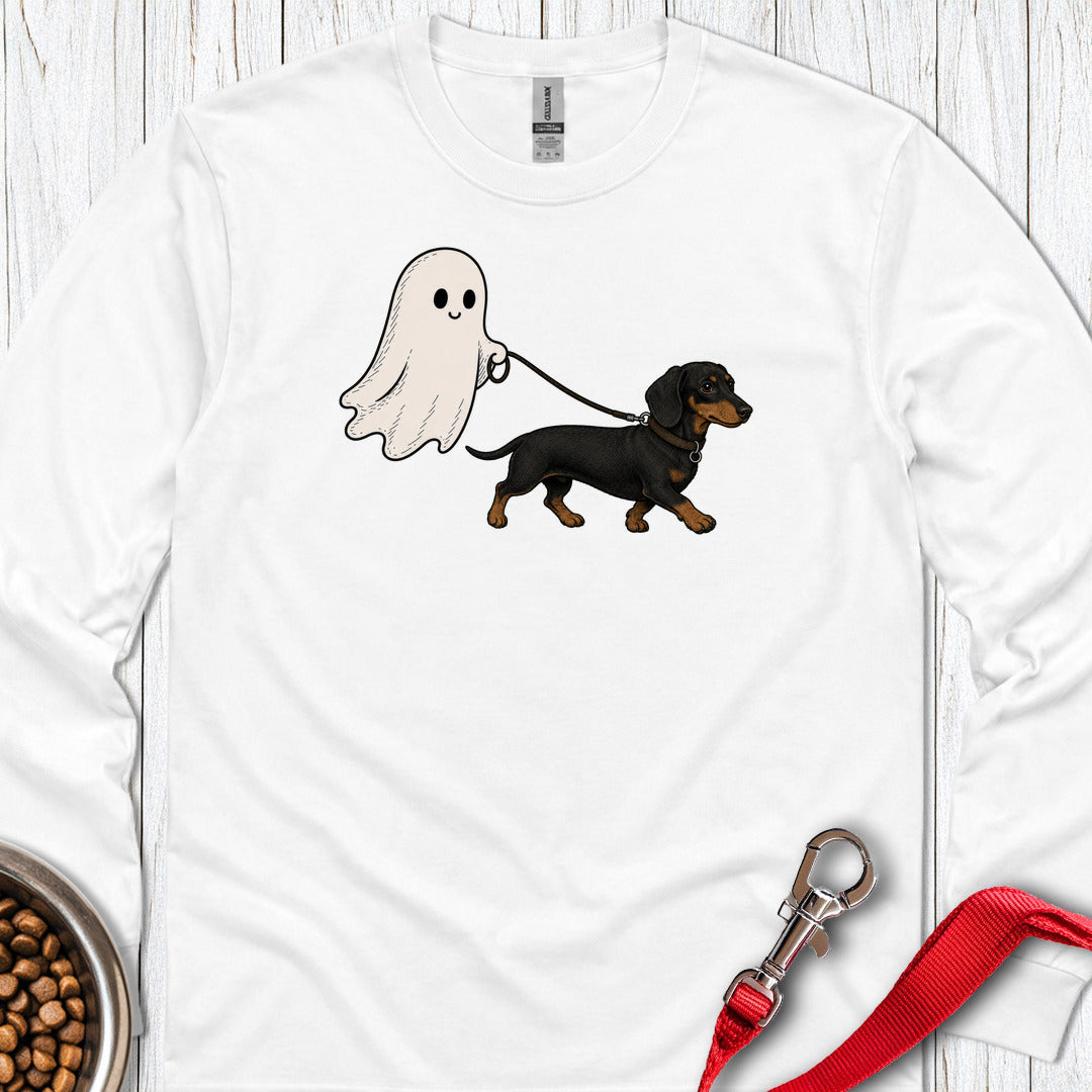 Dachshund Halloween Long Sleeve — White