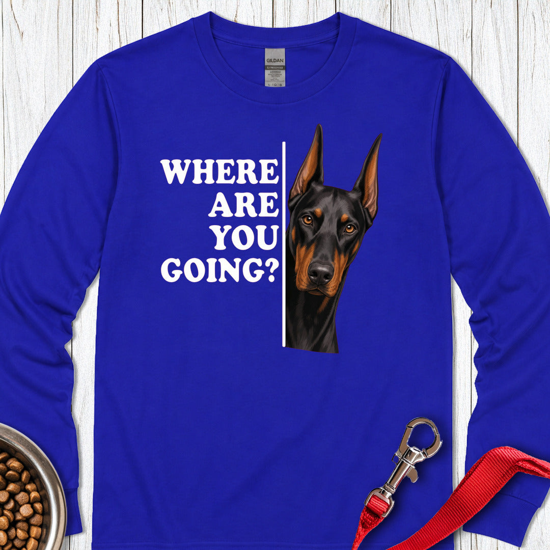 Doberman Alert Long Sleeve — Royal