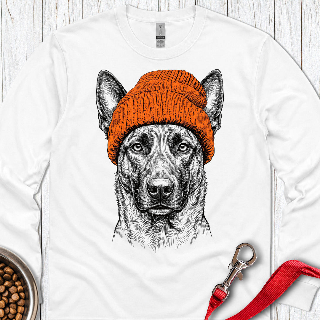 Dutch Shepherd Beanie Long Sleeve β White