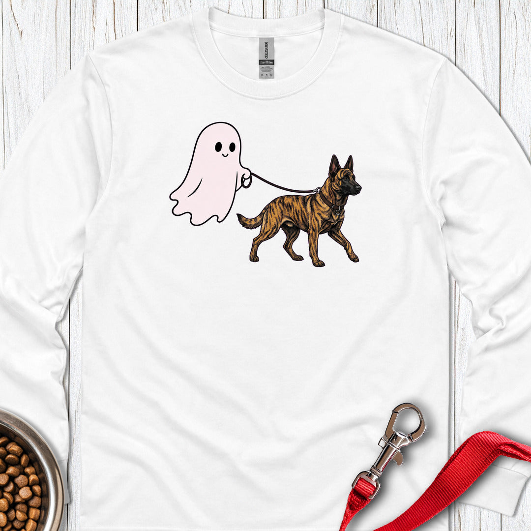 Dutch Shepherd Ghost Long Sleeve β White