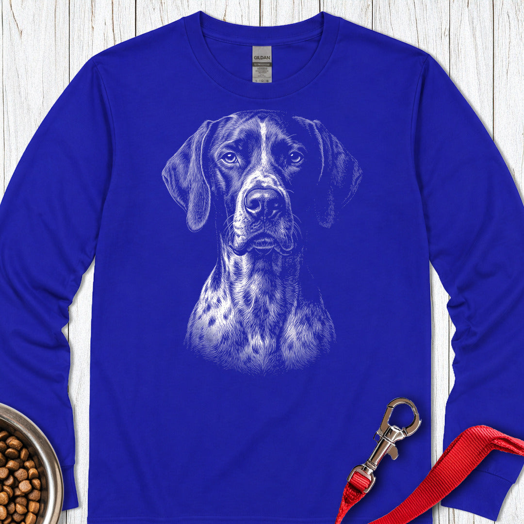 English Pointer Engraved Long Sleeve β Royal