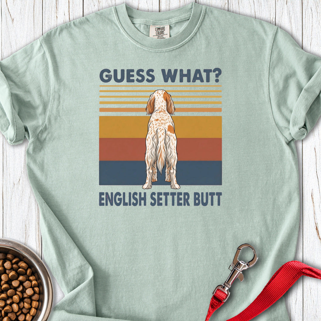 English Setter Butt Premium Tee Bay