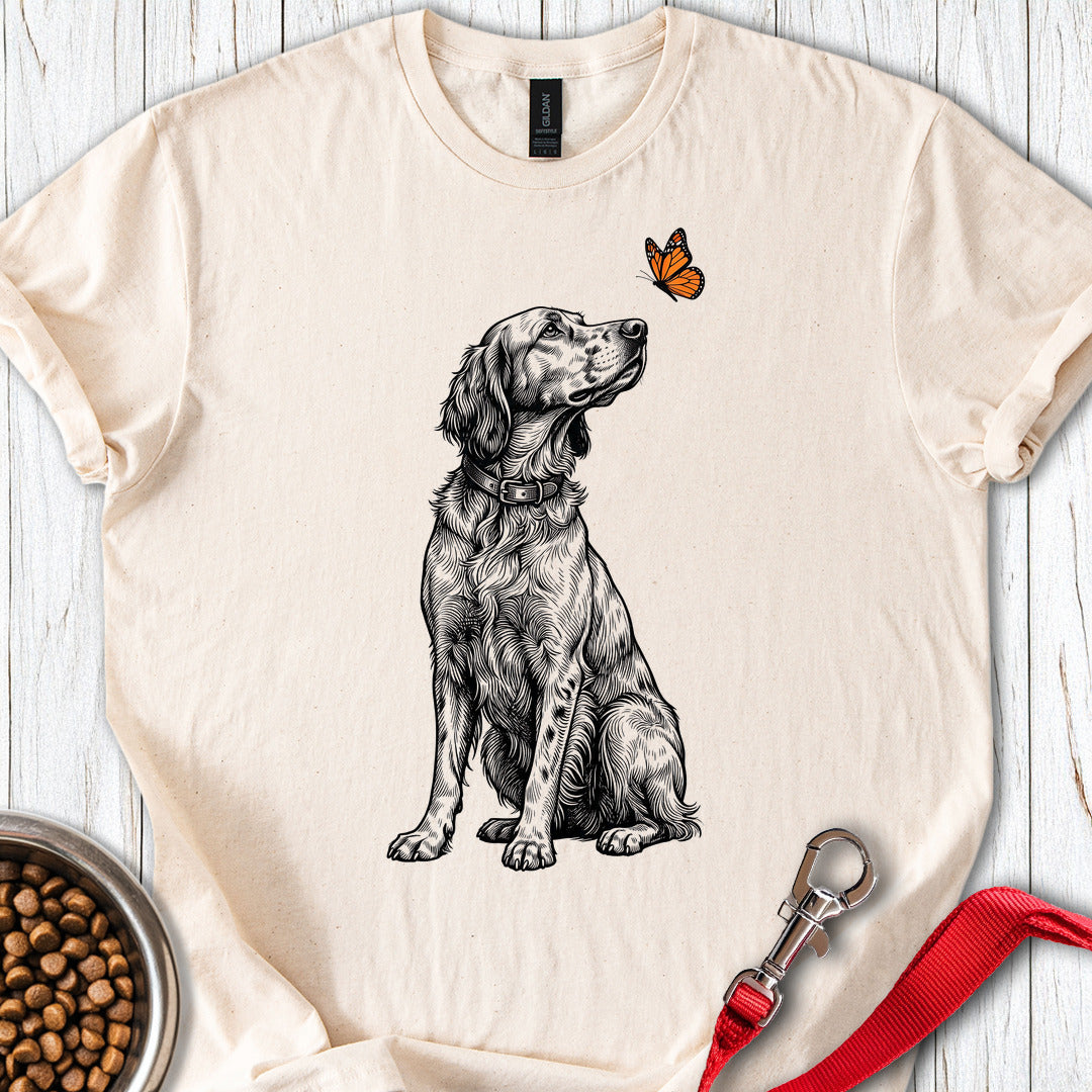 English Setter Butterfly — Natural
