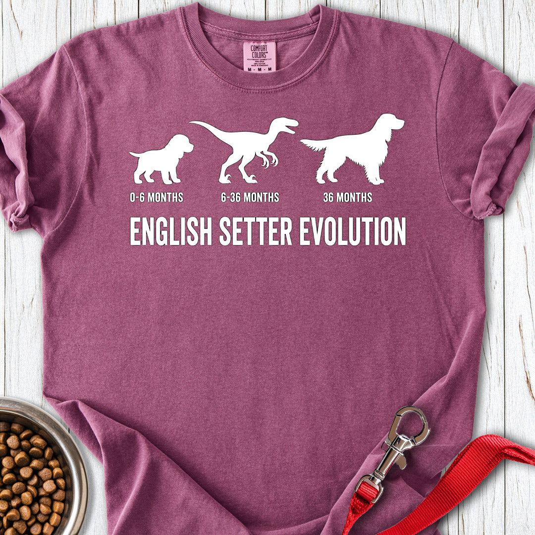 English Setter Evolution Premium Tee Berry