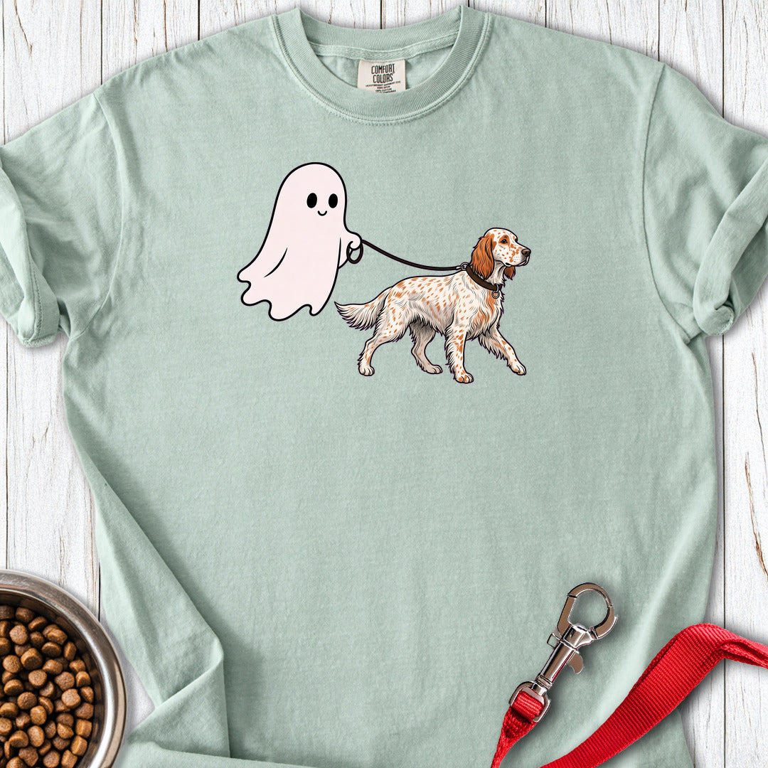 English Setter Ghost Walk Premium Tee Bay