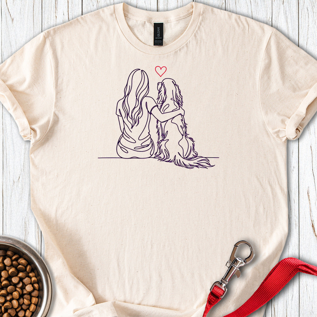 English Setter Hug — Natural