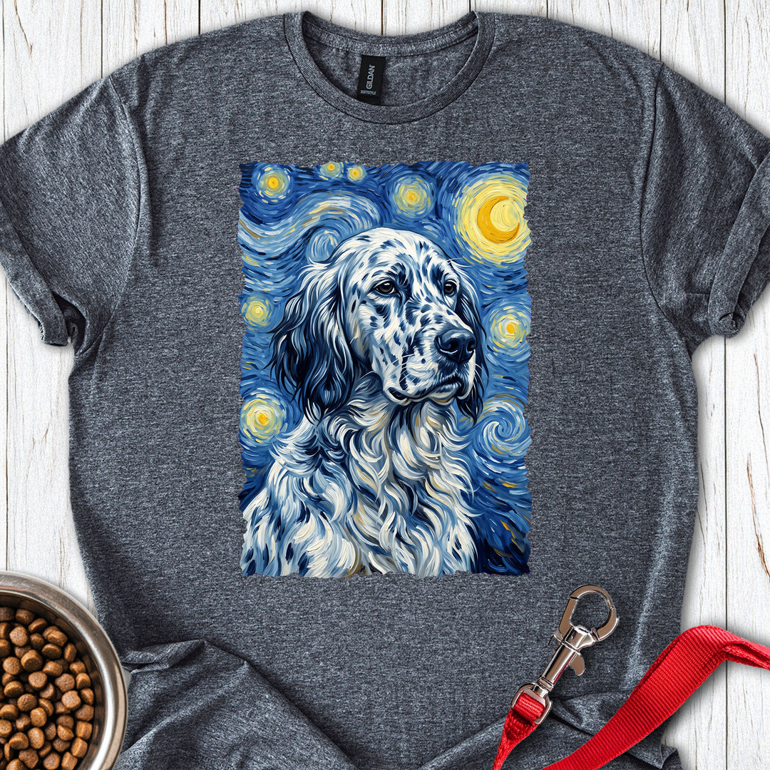 English Setter Van Gogh β Dark Heather