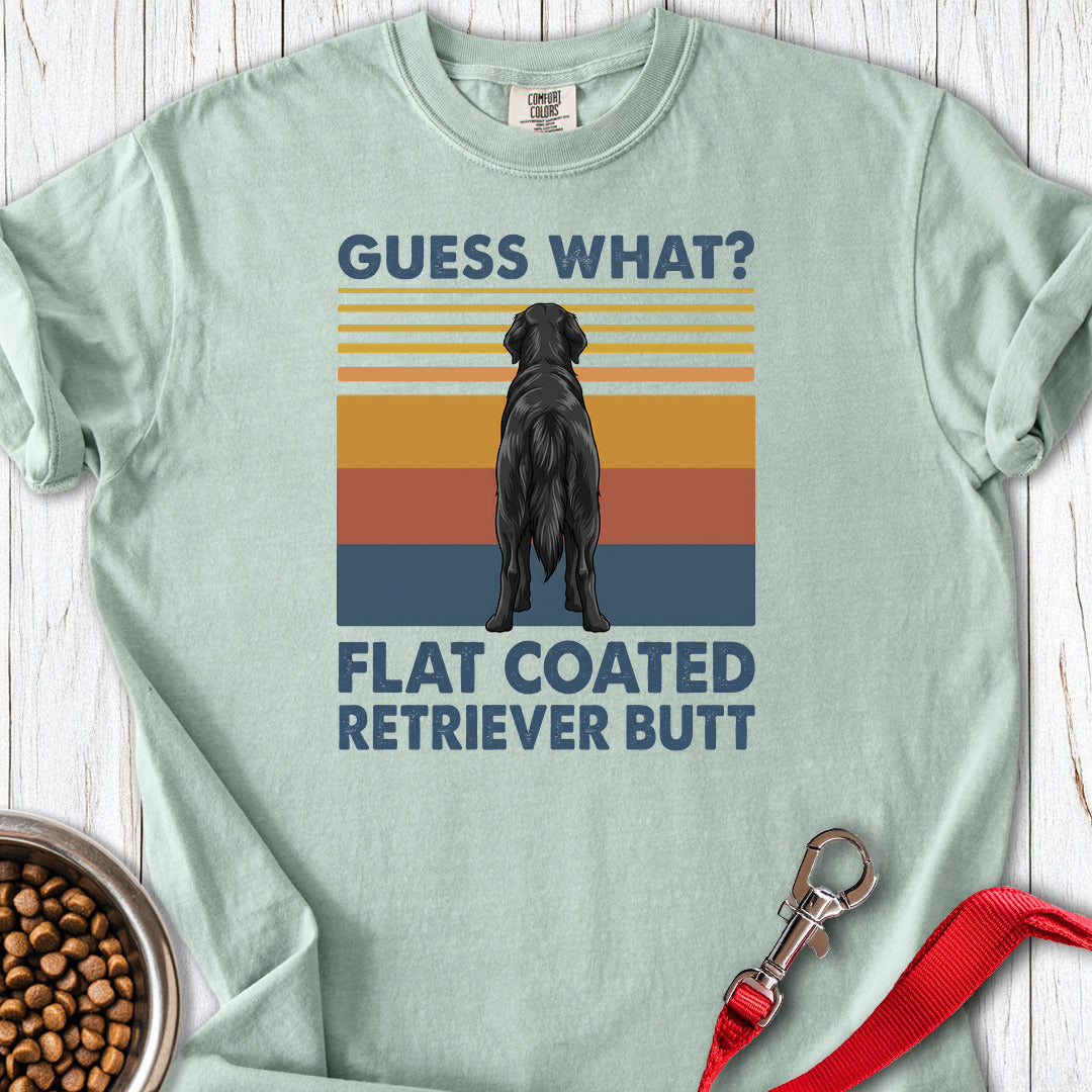 Flat Coated Retriever Butt Premium Tee — Bay